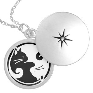 Yin Yang Cats Locket
