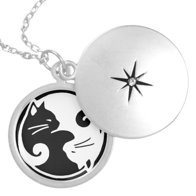 Yin Yang Cats Locket (Front)