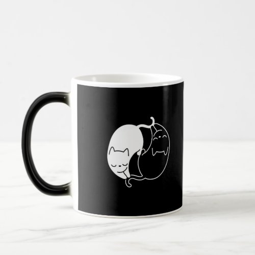 Yin Yang Cats Magic Mug