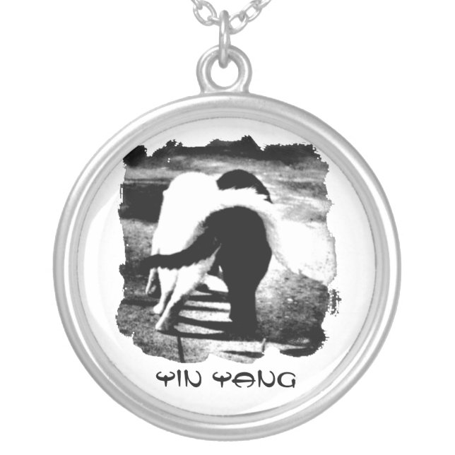 Yin Yang Cats Necklace (Front)