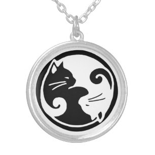 Yin Yang Cats Necklace