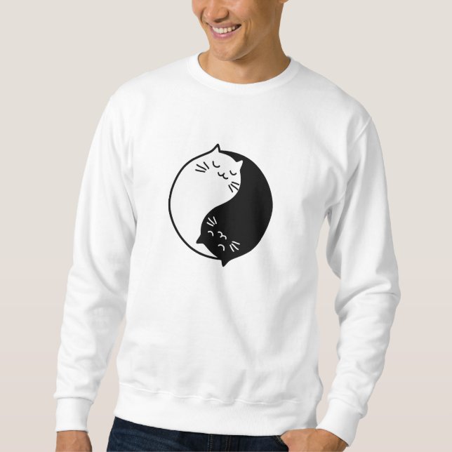 Yin Yang Cats Sweatshirt (Front)