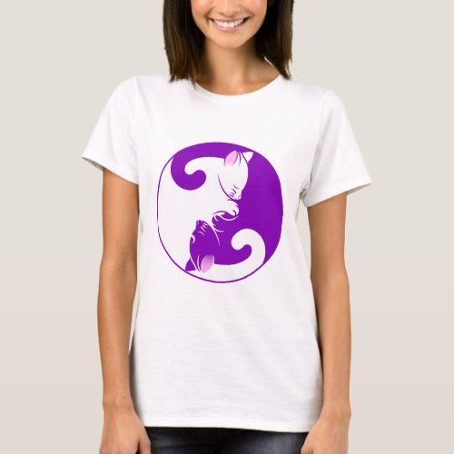 Yin Yang Cats T_Shirt