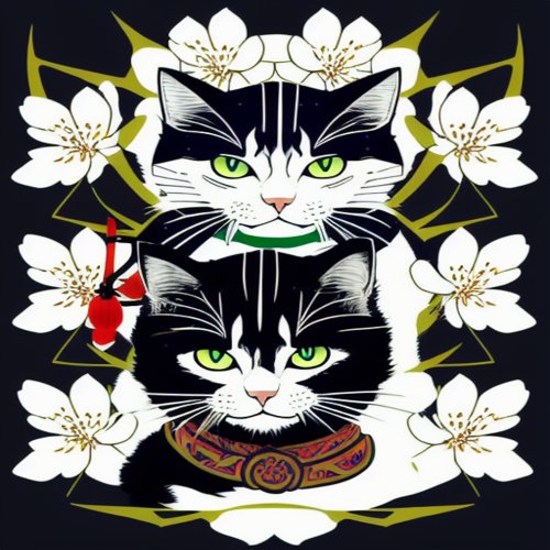 Yin  Yang Cats t_shirt