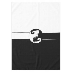 Yin Yang cats Tablecloth