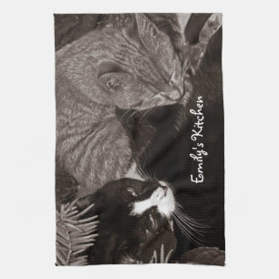Yin Yang Cats Towel