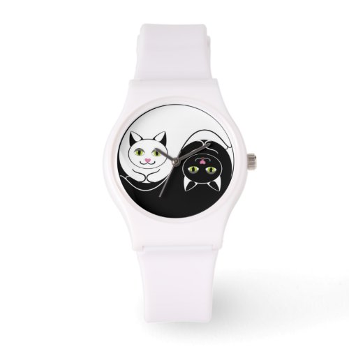 Yin Yang Cats Watch