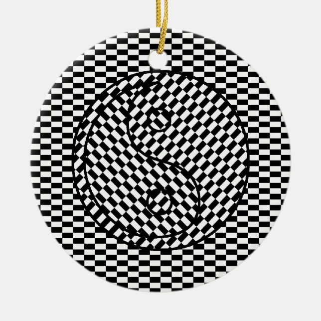 Yin Yang Ceramic Ornament (Front)