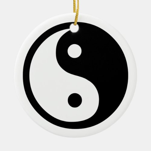 Yin Yang Ceramic Ornament