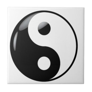 Yin yang ceramic tile