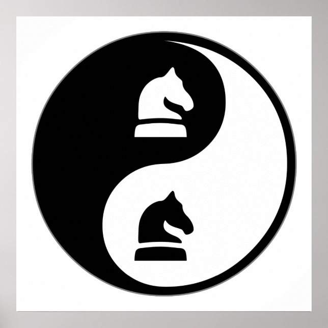 Yin Yang Chess Poster (Front)