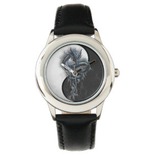 Yin Yang Chinese Dragon Kids Adjustable Watch