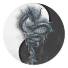 Yin Yang Chinese Dragon Large Round Stickers | Zazzle