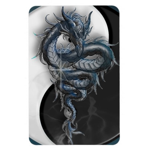 Yin Yang Chinese Dragon Premium Magnet