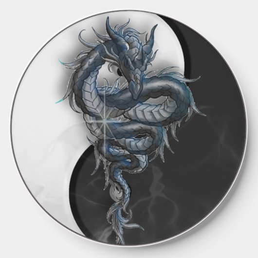 Yin Yang Chinese Dragon Wireless Charger (Front)