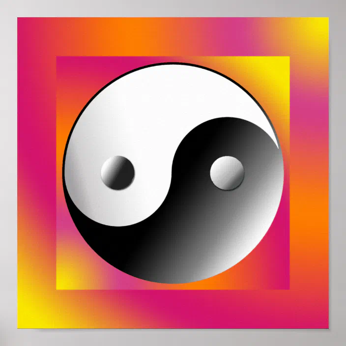 Yin Yang Chinese Symbol Poster Zazzle Com Yin Yang Chinese Symbol Poster Zazzle Com