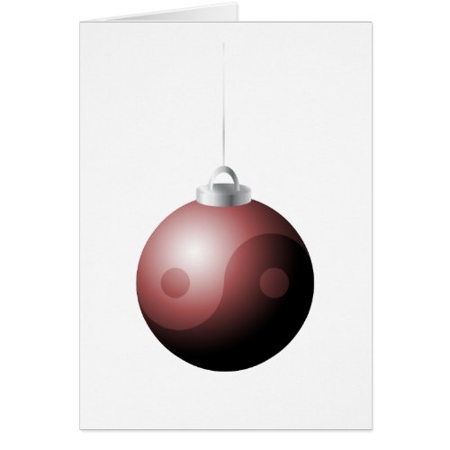 Yin Yang Christmas Ball in Red