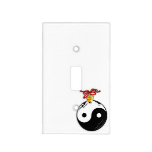 Yin & Yang Christmas Ornament Light Switch Cover