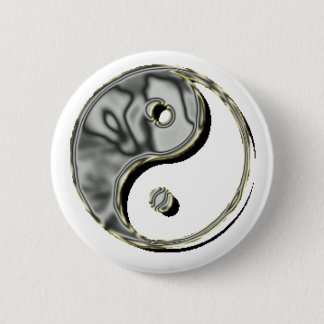 Yin Yang Chrome Button