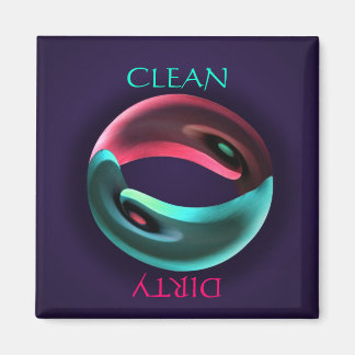 Yin Yang Clean Dirty Dishwasher Magnet