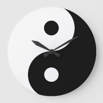 Yin Yang Clock by StillImages at Zazzle