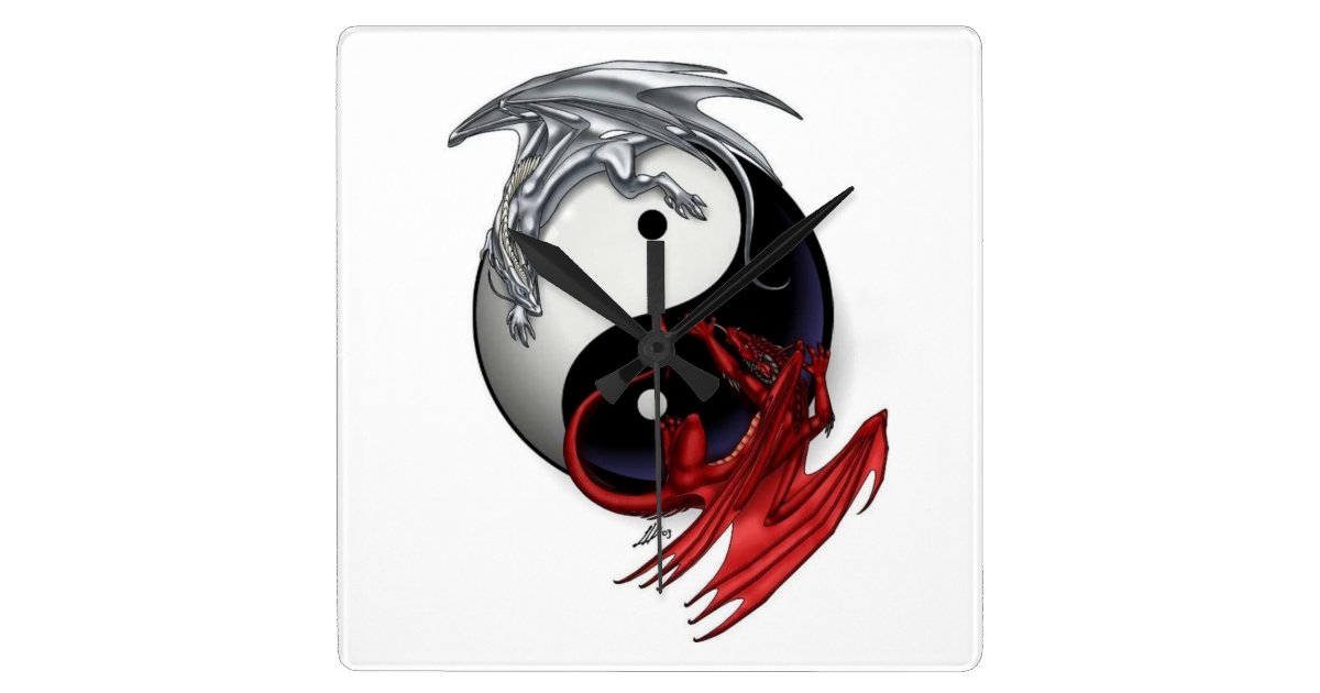 by text confirmation code Yang and Fire Dragons Clock Ice Yin Square Clock: Wall by text confirmation code Yang and Fire Dragons Clock Ice Yin Square Clock: Wall