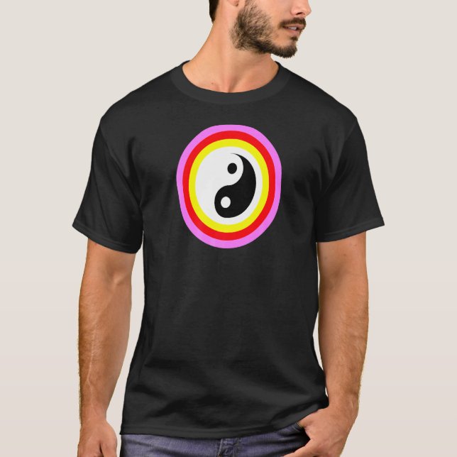 Yin Yang Color Block T-Shirt (Front)