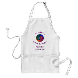 Yin Yang Couple Her TO Him Verse Adult Apron