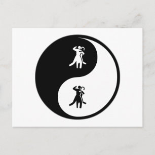 Yin Yang Dance Postcard