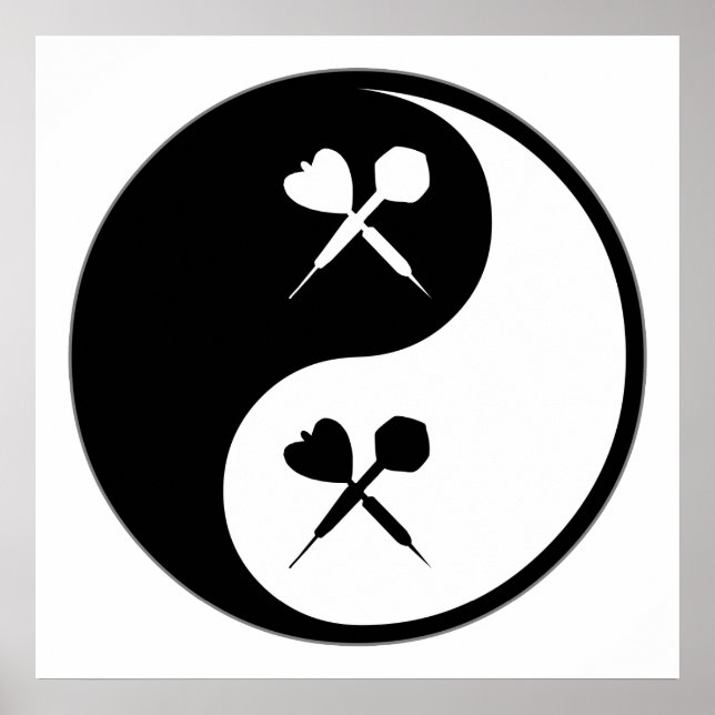 Yin Yang Darts Poster (Front)