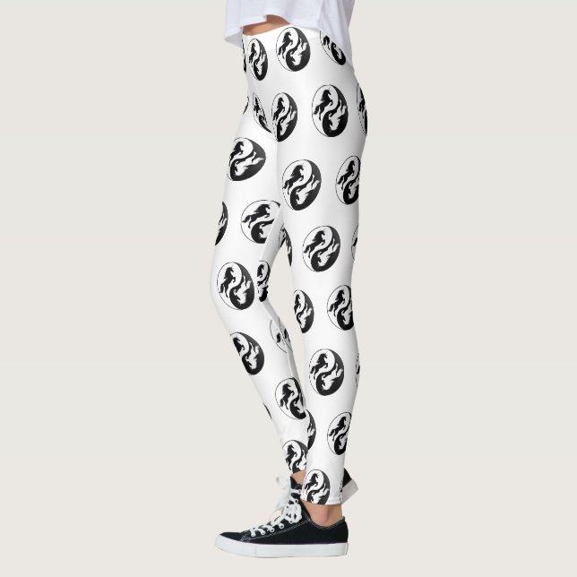 Yin Yang Dauphins Leggings (Left)