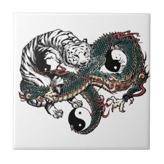 Yin Yang Design Ceramic Tile