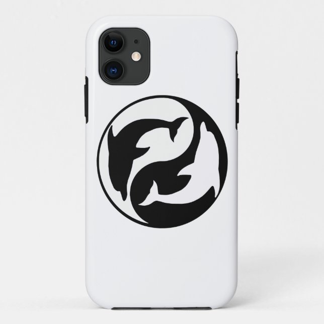 Yin Yang Dolphins iPhone 5G Case (Back)