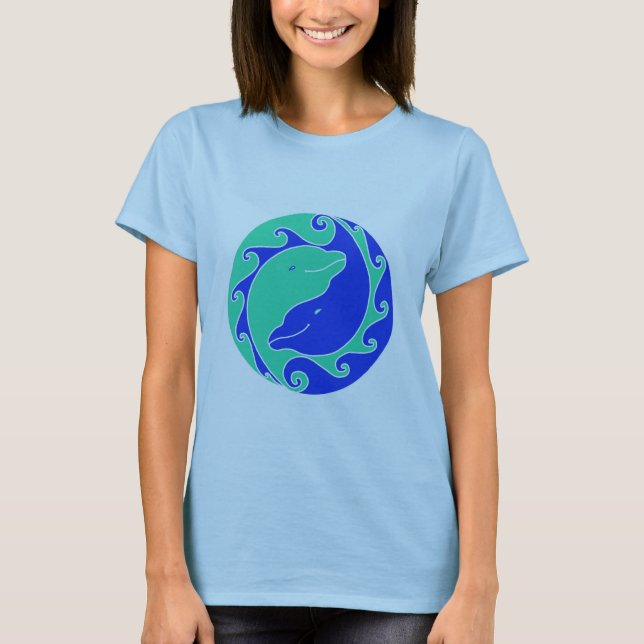 Yin-Yang Dolphins T-Shirt (Front)