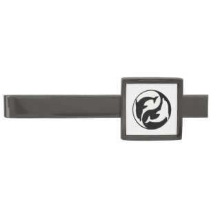 Yin Yang Dolphins Tie Bar