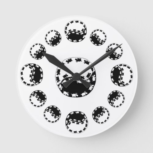 yin yang donkey clock