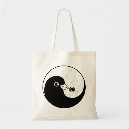 Yin Yang doves peace Tote bag