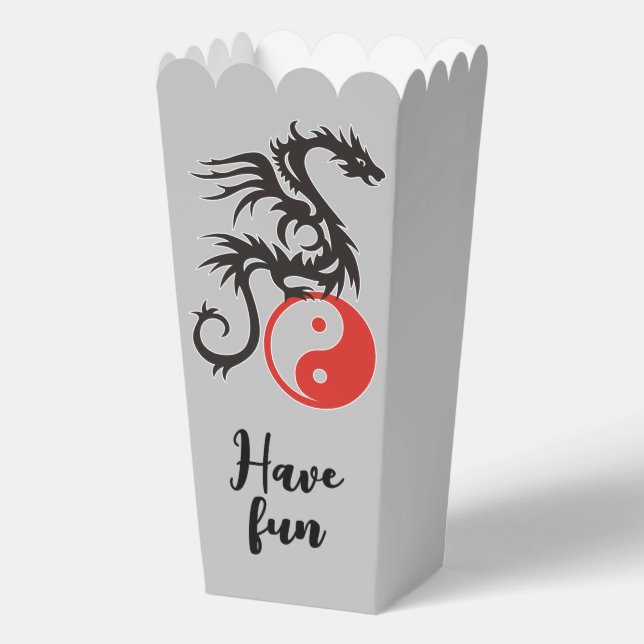 Yin & Yang - Dragon 1 Favor Boxes (Back)