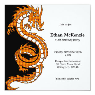 Dragon Yin Yang Invitations Zazzle