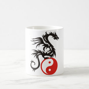 Yin & Yang Dragon Coffee Mug