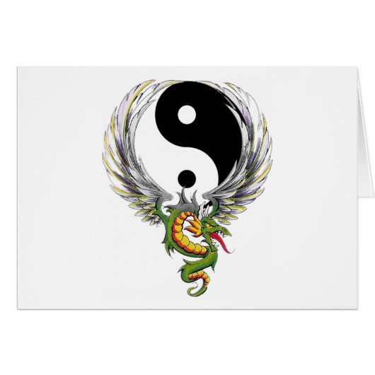 Yin Yang Dragon Gift Cards (Front Horizontal)