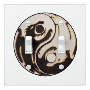 Yin Yang Dragon Light Switch Cover