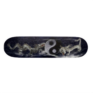 Yin Yang Dragon Skateboard Deck