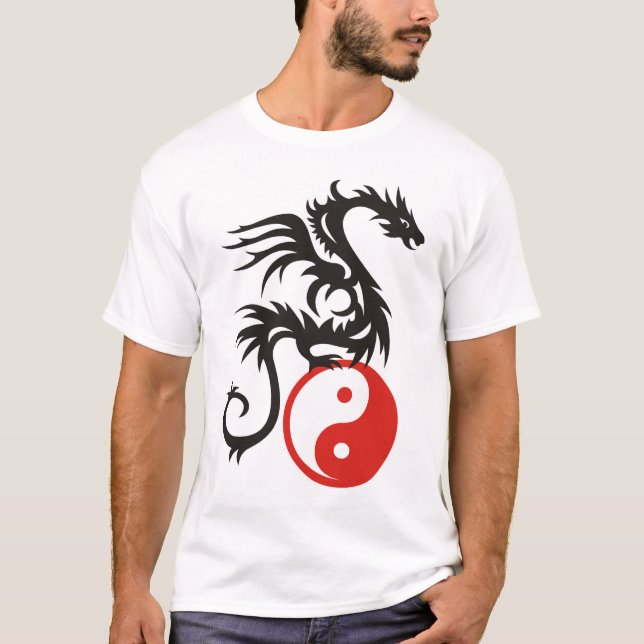 Yin & Yang Dragon T-Shirt (Front)