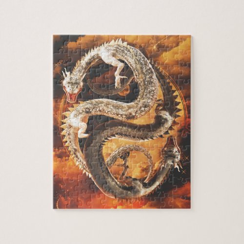 Yin Yang Dragons _ Chaos Jigsaw Puzzle