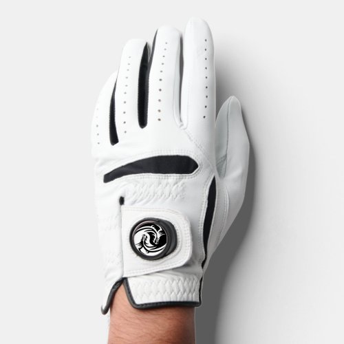 yin yang dragons golf glove