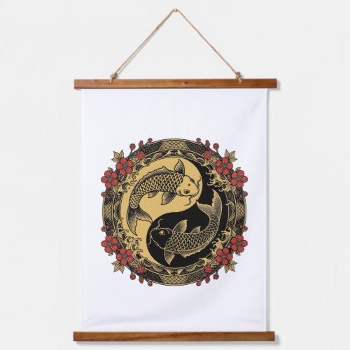 Yin Yang Dragons Graphic T-Shirt Hanging Tapestry