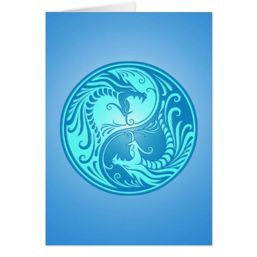 Yin Yang Dragons, light blue (Front)