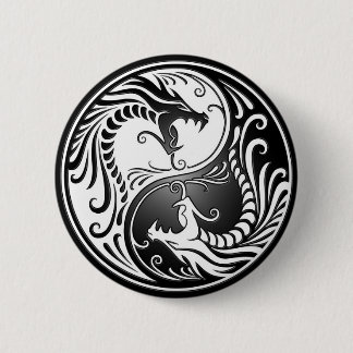 Yin Yang Dragons Pinback Button