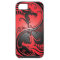 Yin Yang Dragons, red and black